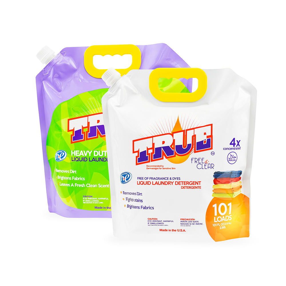 1 Free & Clear Laundry Detergent +1 True Laundry Detergent • 101 Load Combo