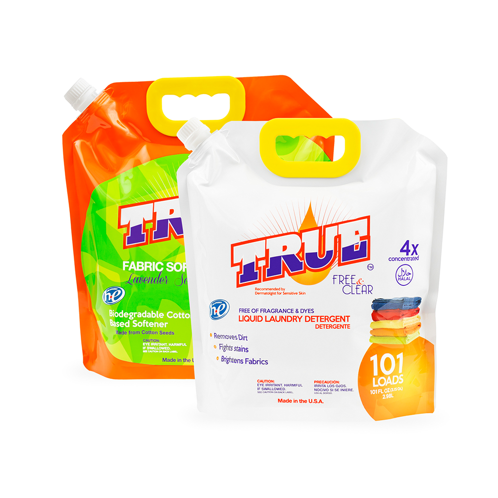 1 Free & Clear Laundry Detergent +1 Plant Based Fabric Softener • 101 Combo