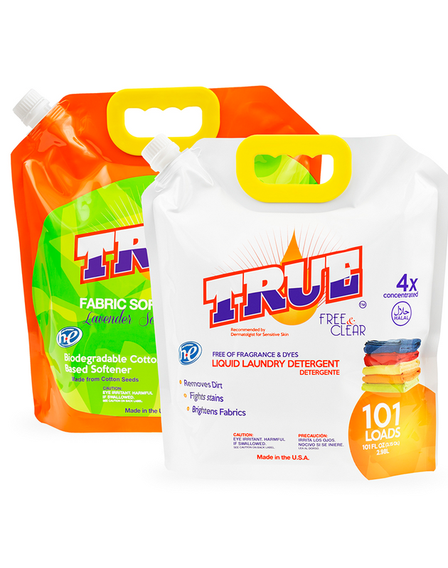 1 Free & Clear Laundry Detergent +1 Plant Based Fabric Softener • 101 Combo