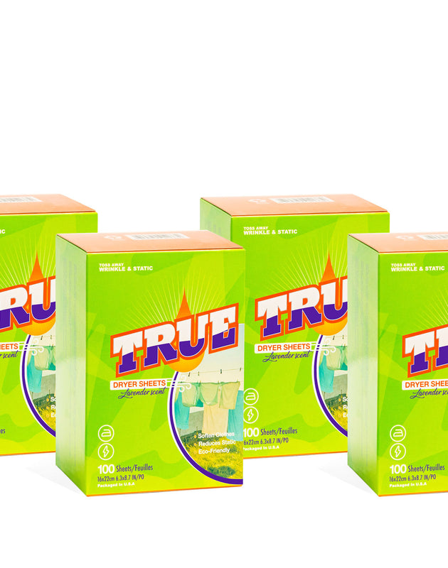 True Laundry Dryer Sheet - 4 Pack