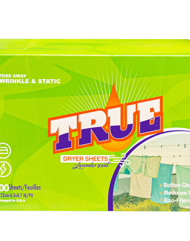 True Laundry Dryer Sheet - 100 Count