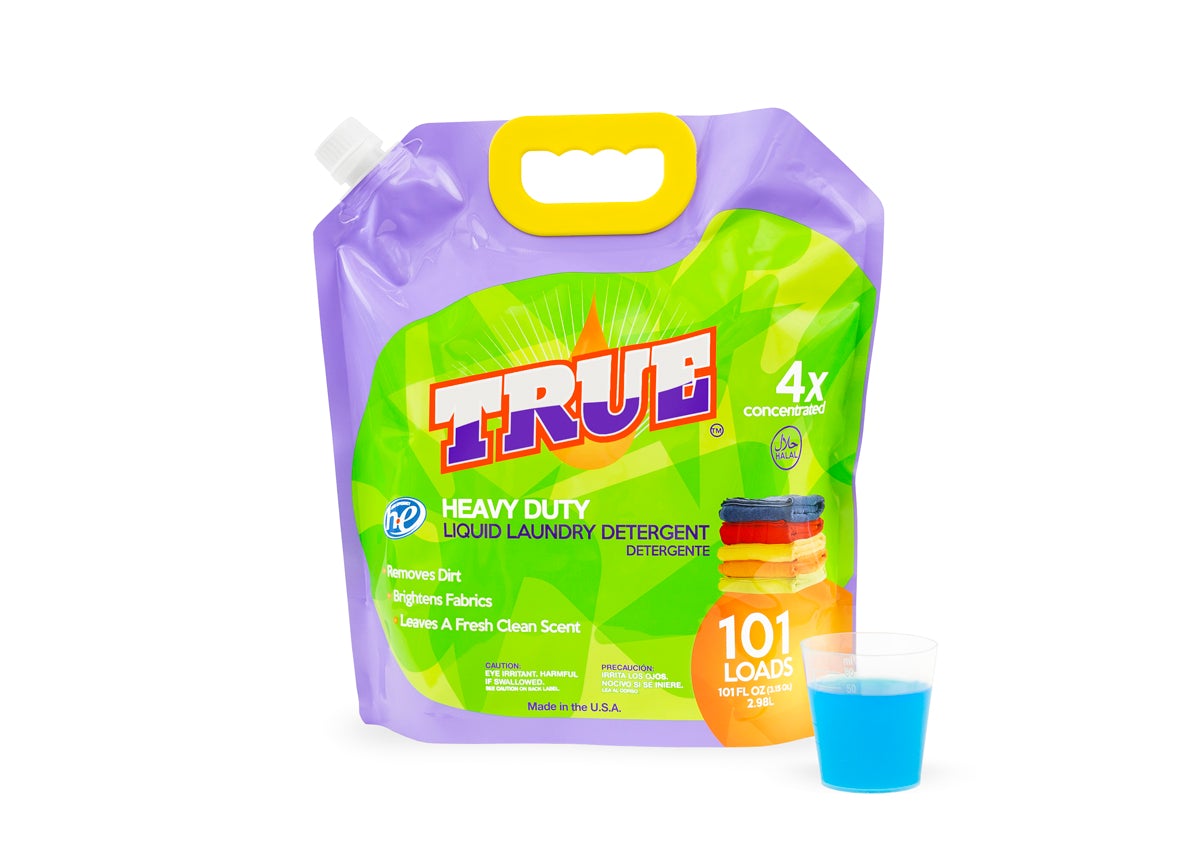 1 FREE PAIR OF CHAMP BOXERS BRIEFS with a purchase of True Laundry Detergent • 101 Load